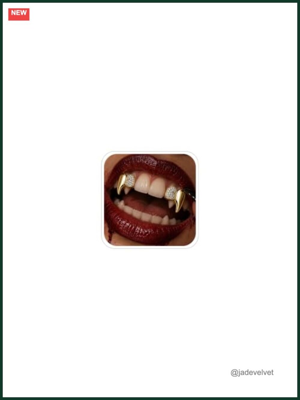 Vampire Fang Grillz Set Adjustable Copper Cosplay Tooth Jewelry